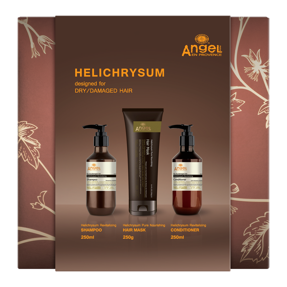 Angel Helichrysum Christmas pack with Helichrysum hair mask