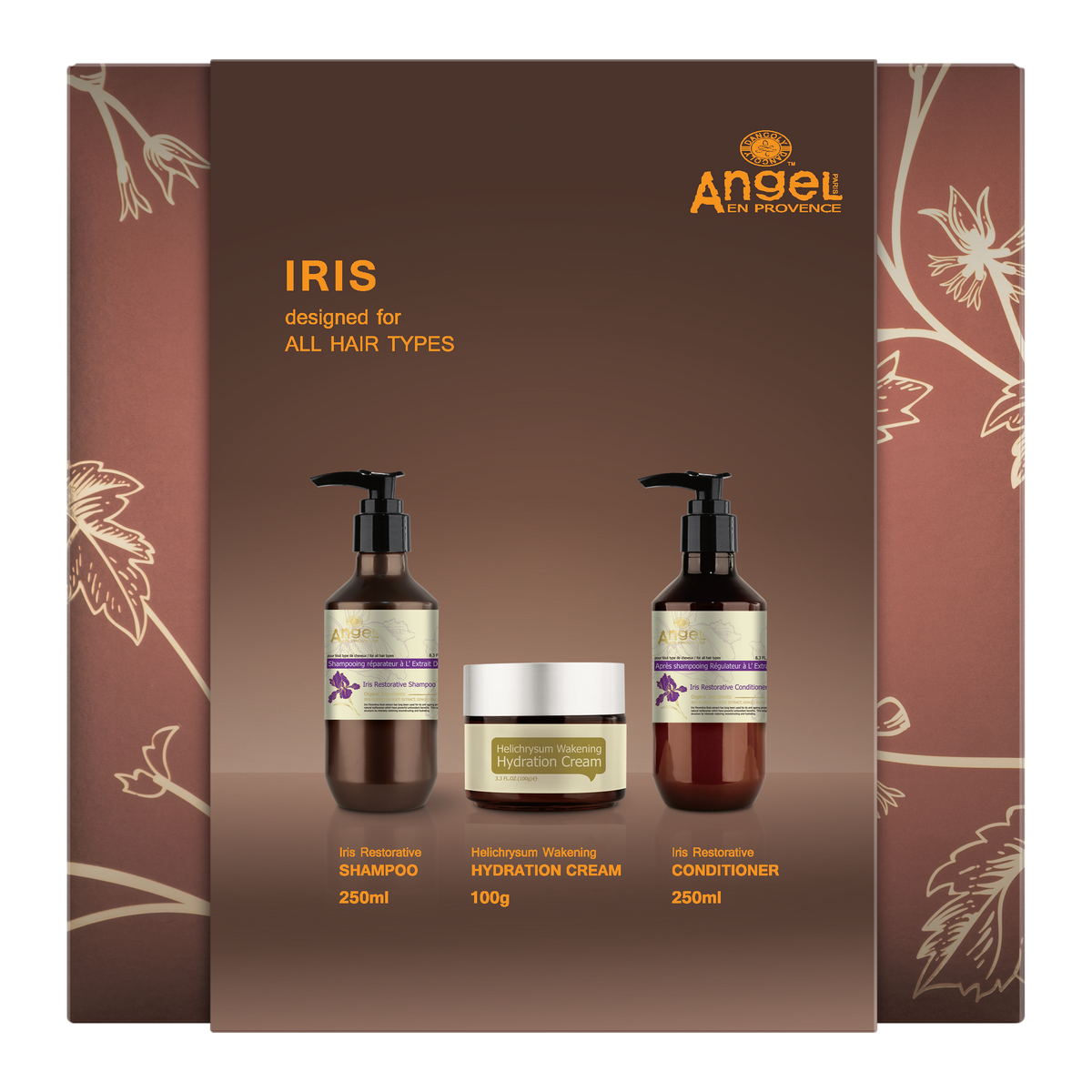 Angel Iris Christmas pack with Helichrysum hydration cream