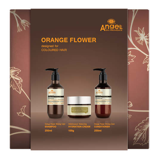 Angel Orange flower Christmas pack with helichrysum hydration cream