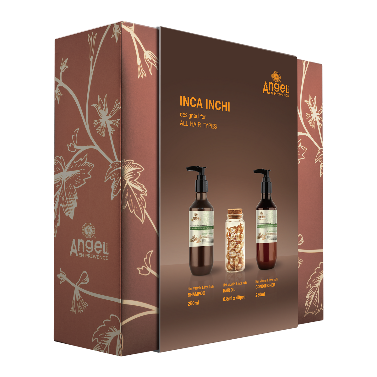 Angel Inca Inchi Christmas pack with leave in Vitamin  oil