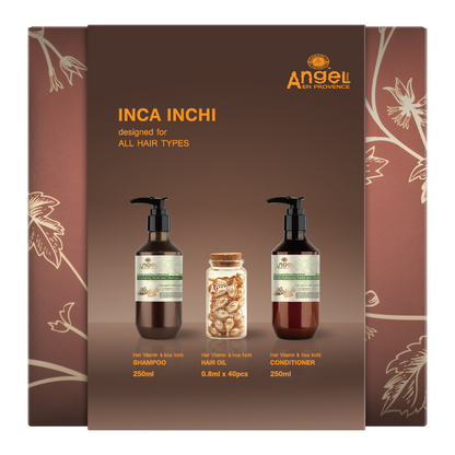 Angel Inca Inchi Christmas pack with leave in Vitamin  oil
