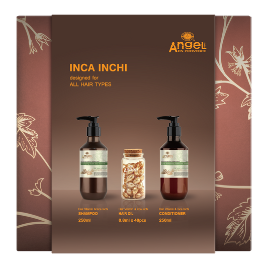 Angel Inca Inchi Christmas pack with leave in Vitamin  oil